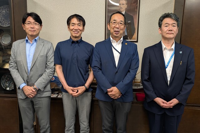 田島串本町長・濱崎串本教育長と