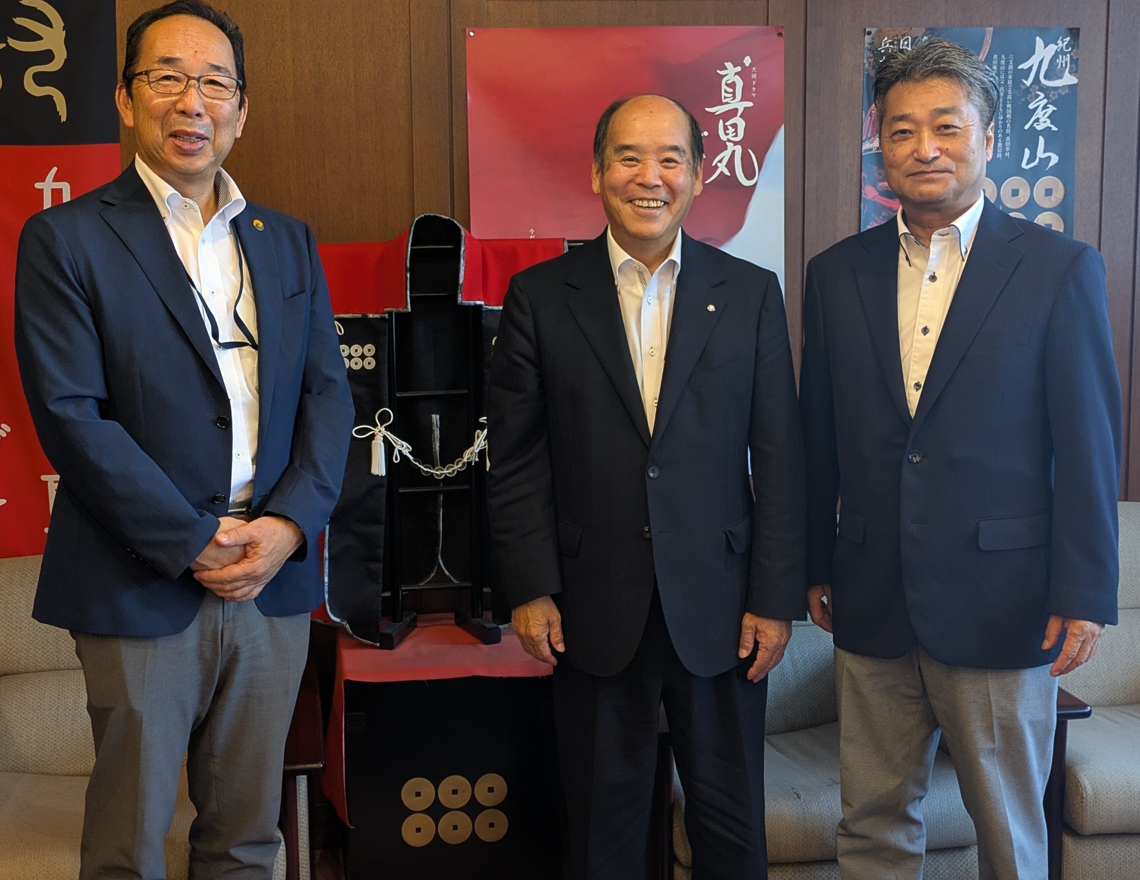 九度山町長と