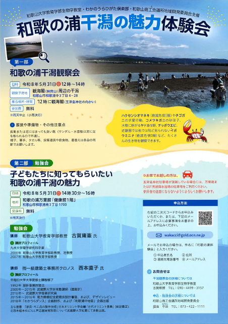 和歌の浦干潟の魅力体験会