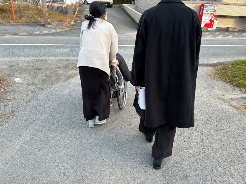 学内バリアフリー調査の様子