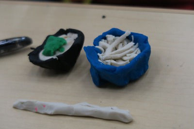 ねんどで作った作品