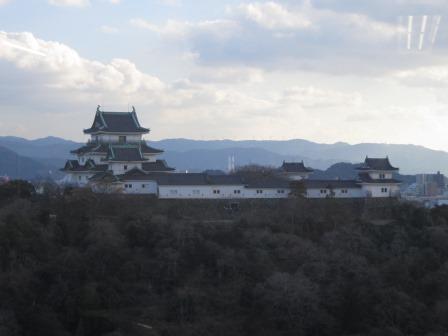 窓から見える和歌山城