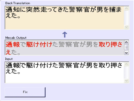 評価実験で用いた翻訳不適箇所推定ツール